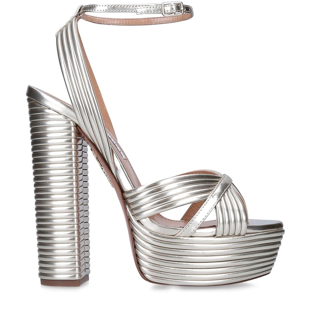 New Aquazzura Sundance platform 38.5